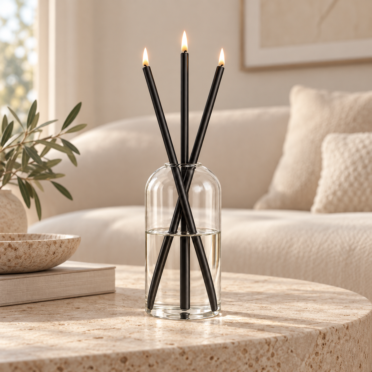 BIRTA Endless Candle Set — Black interior [finish:Black]